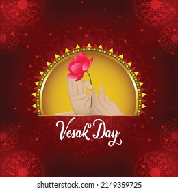 Happy vesak day hindu festival celebration background
