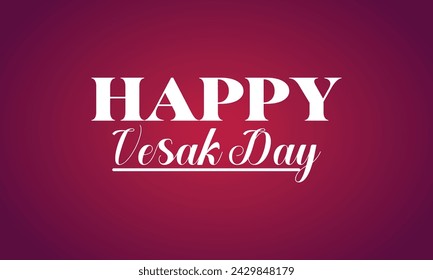 Happy Vesak Day Stilvolle Text Illustration Design 