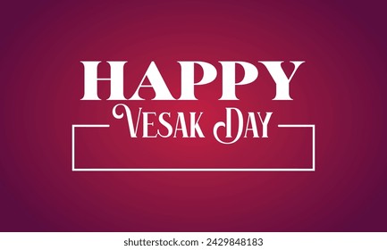 Happy Vesak Day Stilvolle Text Illustration Design 