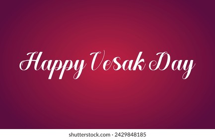 Happy Vesak Day Stilvolle Text Illustration Design 