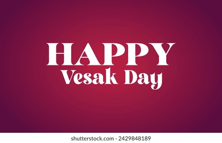 Happy Vesak Day Stilvolle Text Illustration Design 