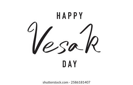 happy vesak day text font calligraphy hand written lettering script black color object design culture buddha thailand festival happy vesak day religion meditation lotus holiday siam thailand may month