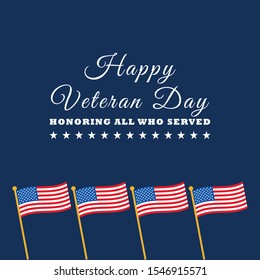 Happy Veteran Day Template design. Vector Eps 10