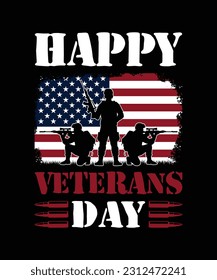 Happy veteran day t-shirt design