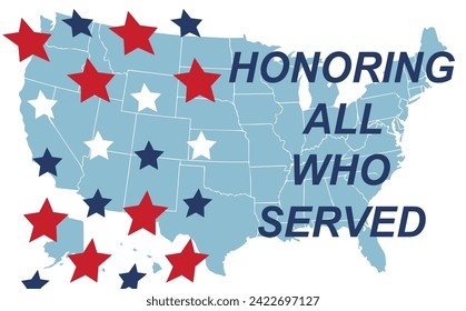 Happy Veterans Day. American flag. November 11 Poster, Banner, Greeting Card, Flyer Template