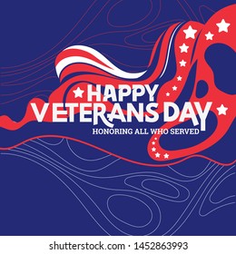 Happy Veterans Day, American traditional patriotic celebration. Thank you Veterans