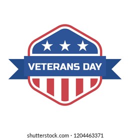 happy veteran's day for american veteran. vector illustration