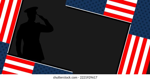 Happy Veterans day background with copy space area. Suitable for use Happy veterans day Event