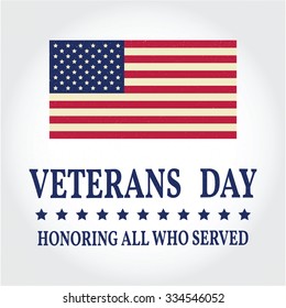 Happy Veterans Day Greeting Card Vector Stock Vector (royalty Free 