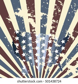 Happy Veterans day greeting card. Vector illustration.