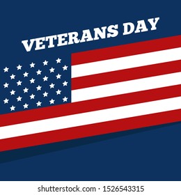 Happy veterans day illustration vector