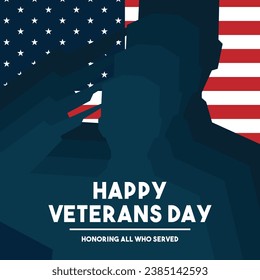 Happy Veterans Day. November 11. Eps 10.