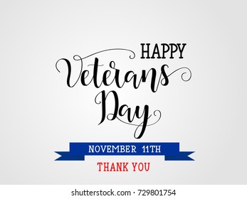 Happy Veterans Day. November 11th, United state of America, U.S.A veterans day design.