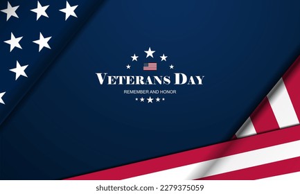 Happy Veterans Day parade vector illustration background design 