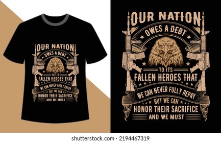 Happy Veterans Day T shirt Design