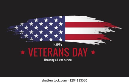 Happy veteran's day. Thank you veterans. Honoring all who served