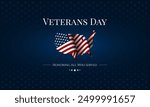 Happy Veterans Day United States of America background vector illustration