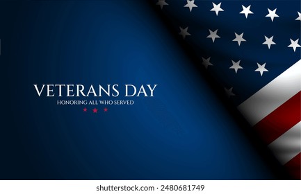 Happy Veterans Day United States of America background vector illustration