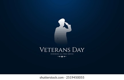 Happy Veterans Day United States of America background vector illustration