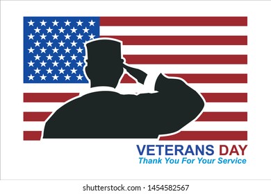 Happy veterans day vector template