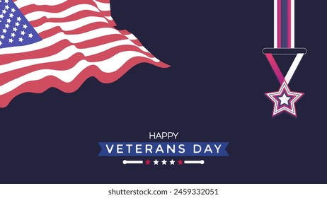 happy veterans days background design