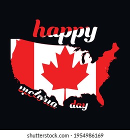 happy Victora day  a text-based t-shirt design
