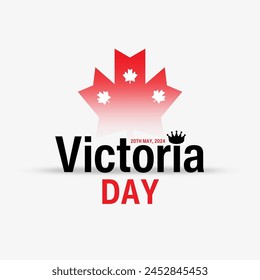 Happy Victoria day Canada , Creative vector illustration design.