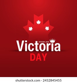 Happy Victoria day Canada , Creative vector illustration design.