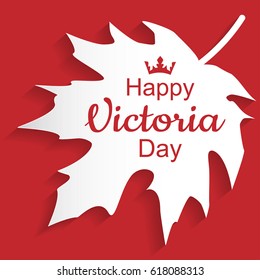 Happy Victoria Day card in vector format