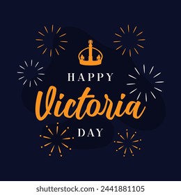 Happy Victoria Day celebration. vector background illustration. Vector eps 10