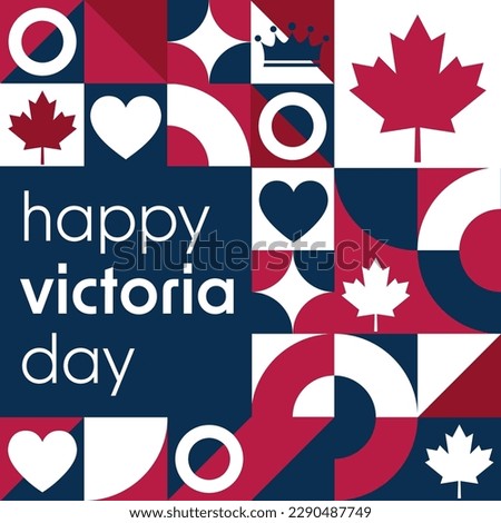 Happy Victoria Day. Holiday concept. Template for background, banner, card, poster with text inscription. Vector EPS10 illustration Сток-фото © 