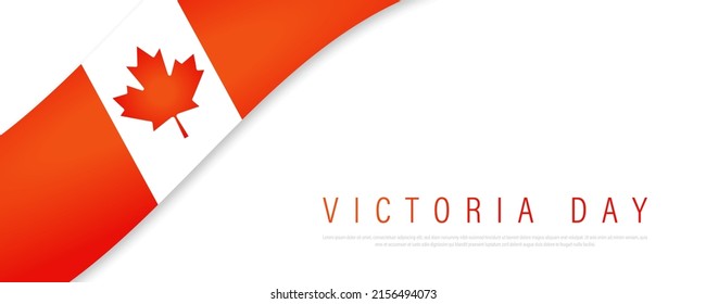 Happy Victoria day, vector illustration.