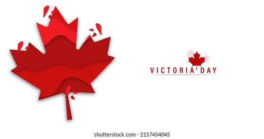 Happy Victoria day, vector illustration.