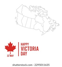 Happy Victoria Day Vector, perfect for office, company, school, social media, advertising, printing and more