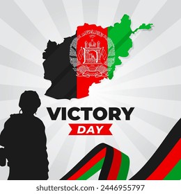 Happy Victory Day Illustration vector background. Celebration of Afghanistan Victory Day. Vector eps 10