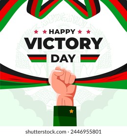Happy Victory Day Illustration vector background. Celebration of Afghanistan Victory Day. Vector eps 10