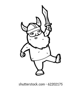happy viking cartoon