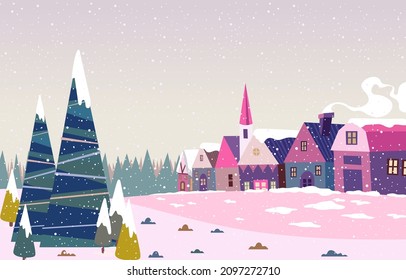 Happy Village art Vector Editon