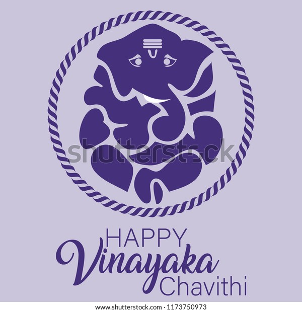 Happy Vinayaka Chavithi Stock Vector (Royalty Free) 1173750973