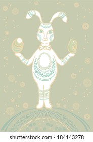 Happy Vintage Easter rabbit  made 