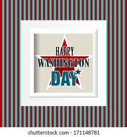 Happy Washington Day American Background