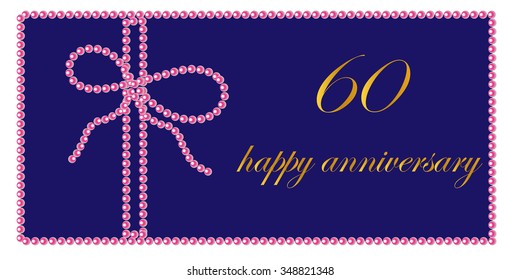 Happy wedding anniversary card 60 years.