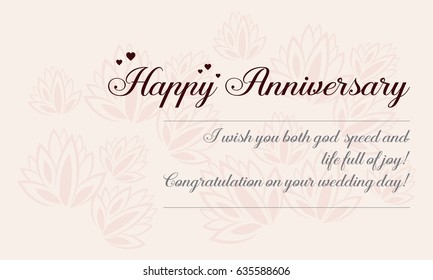 Happy wedding card graphic vector art