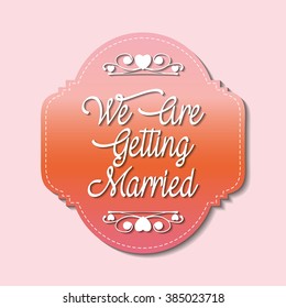 Happy wedding design