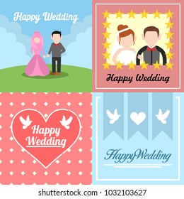 Happy Wedding Illustration