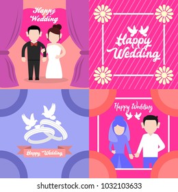 Happy Wedding Illustration