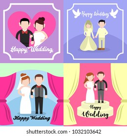 Happy Wedding Illustration