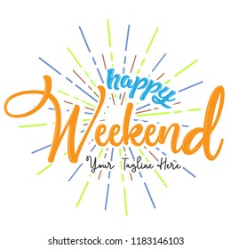 happy weekend background
