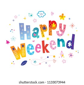 Happy weekend card