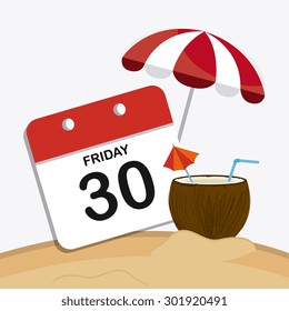 Happy weekend design, vector illustration eps 10.